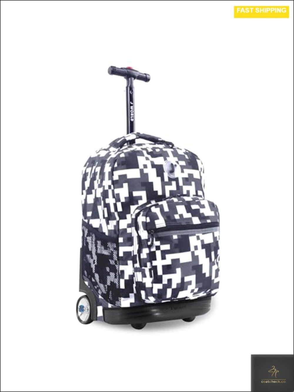 Kids Rolling Backpack with Wheels, Convertible Wheeled Bookbag for School